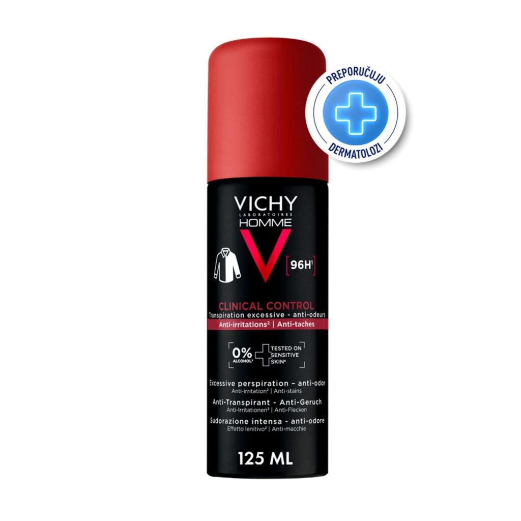 Vichy Homme Clinical Control antiperspirant sprej protiv znojenja
