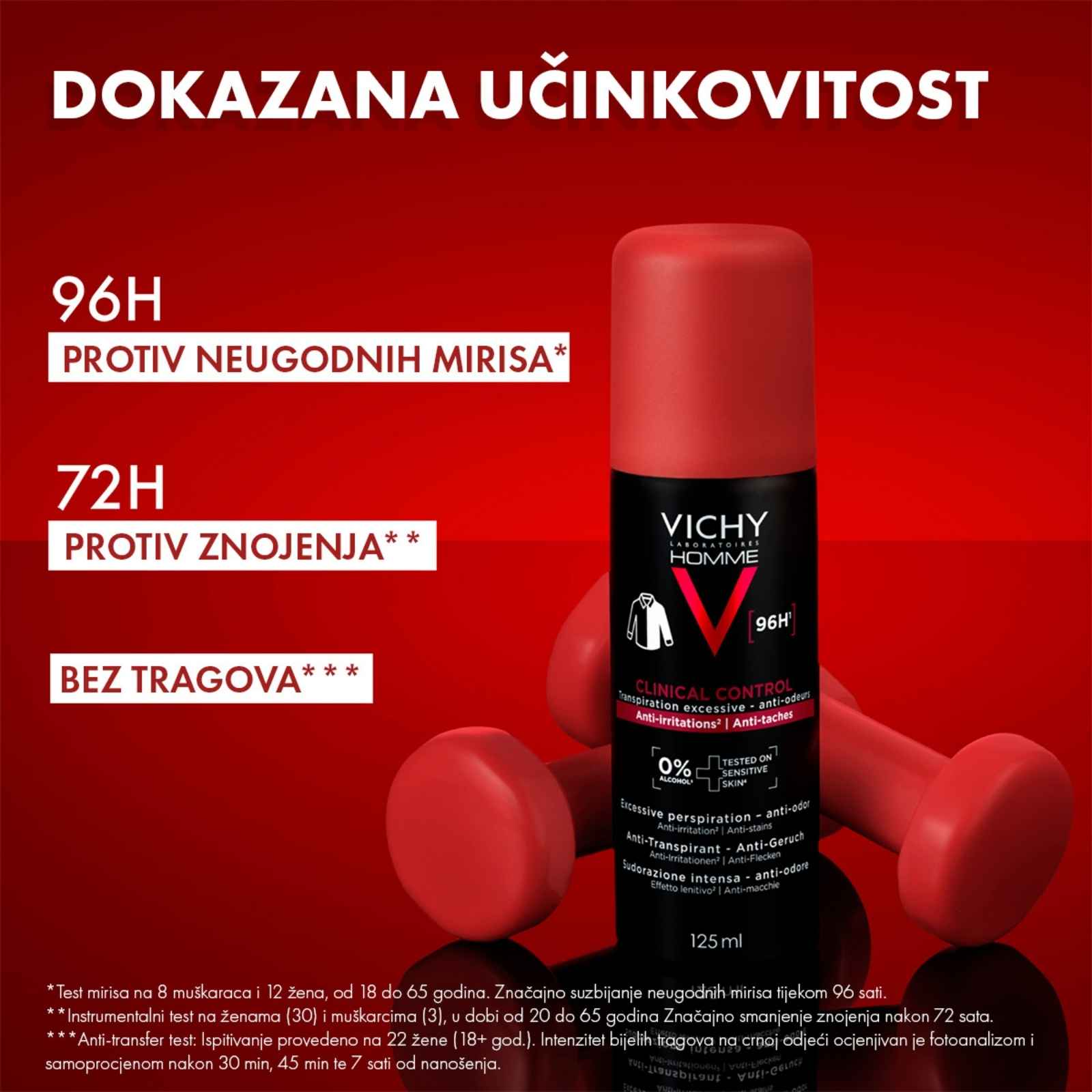 Vichy Homme Clinical Control antiperspirant sprej protiv znojenja - Slika 6