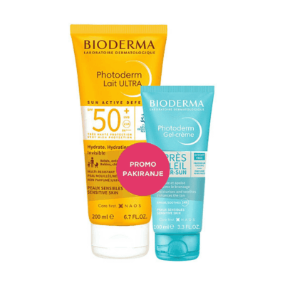 Bioderma Photoderm Lait Ultra mlijeko SPF50+ 200 ml + Gel krema nakon sunčanja 100 ml